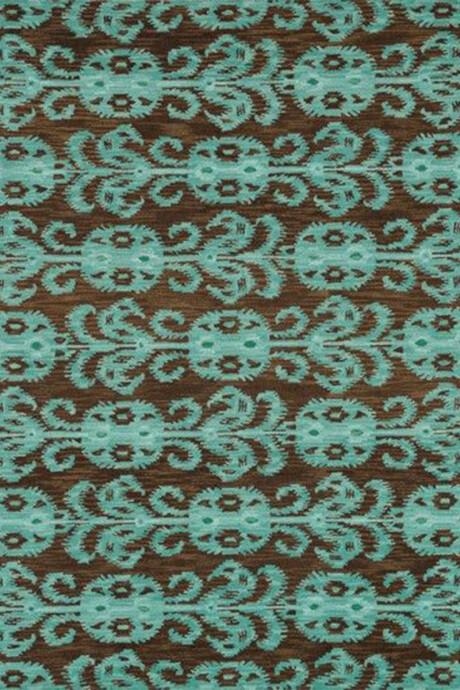 MILANO ALFOMBRA MILANO 07CTTE5076 CHOCOLATE/TEAL 152X232 CM APROX