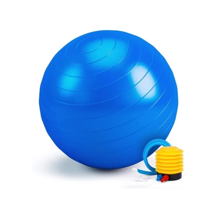 Pelota de pilates 65cm Randers + Inflador de Regalo Azul