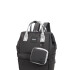 Mochila multicierres combinada con monedero Negro