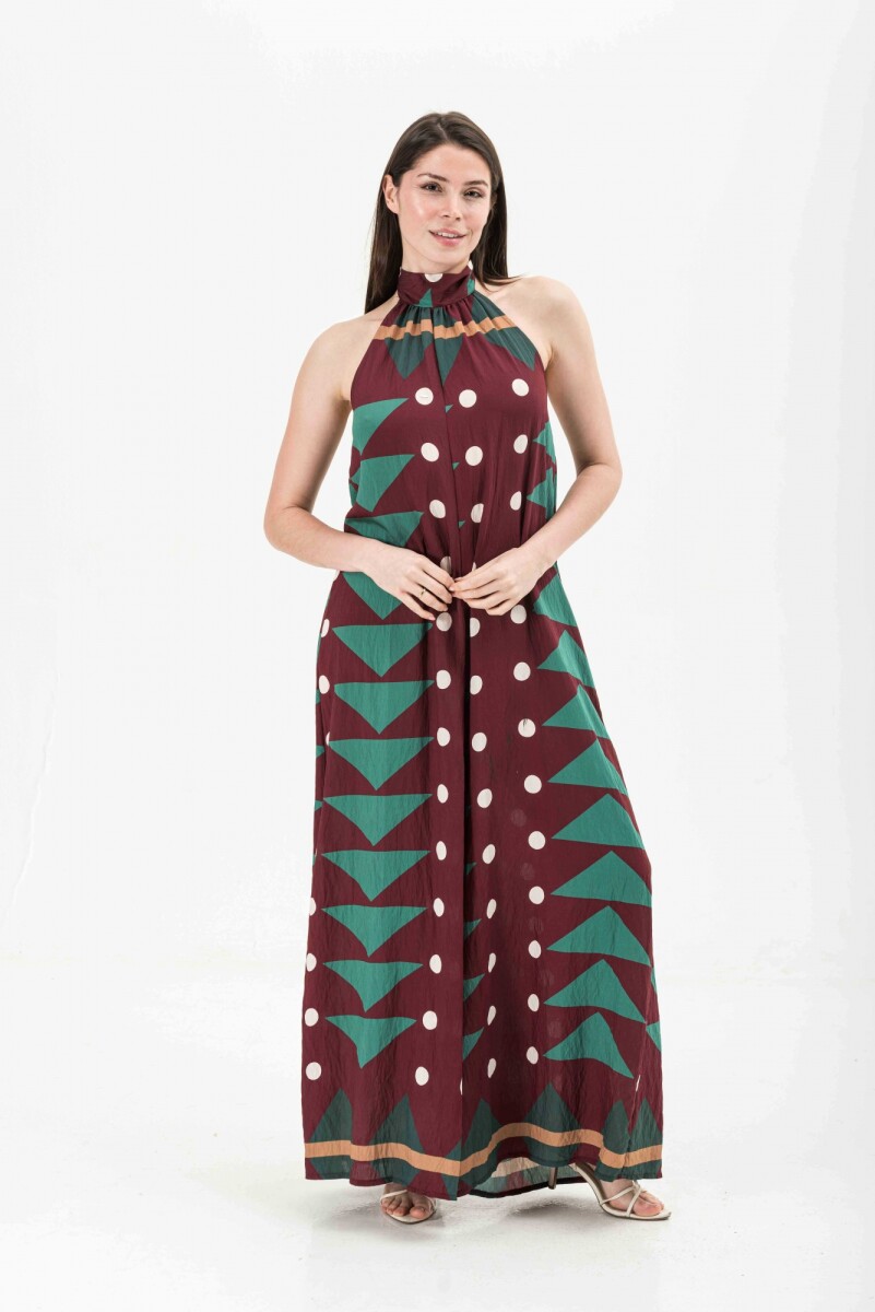 ENTERITO NINA - ESTAMPADO BORDÓ- VERDE 