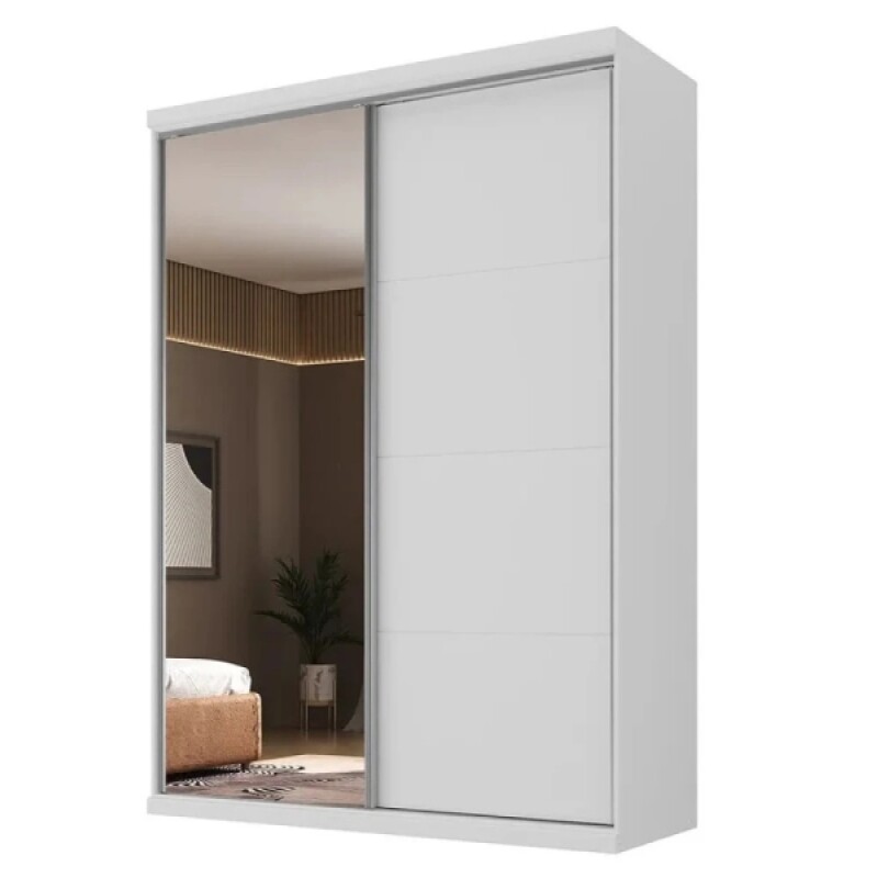 Ropero South Plus Blanco Con Espejo Ropero South Plus Blanco Con Espejo