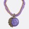 Collar Mujer Pavo Real Varios Colores Violeta
