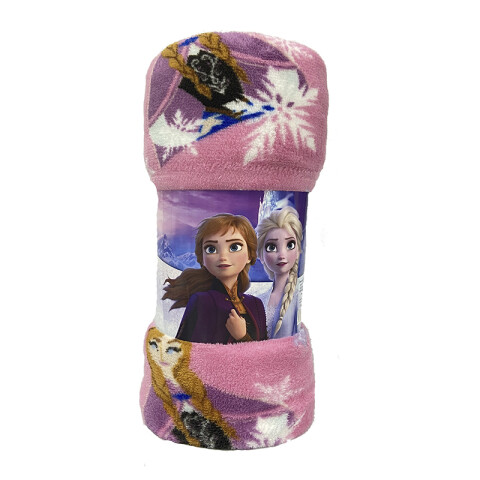 Frazada Infantil Frozen Microfibra Flannel 1 plaza Oficial U