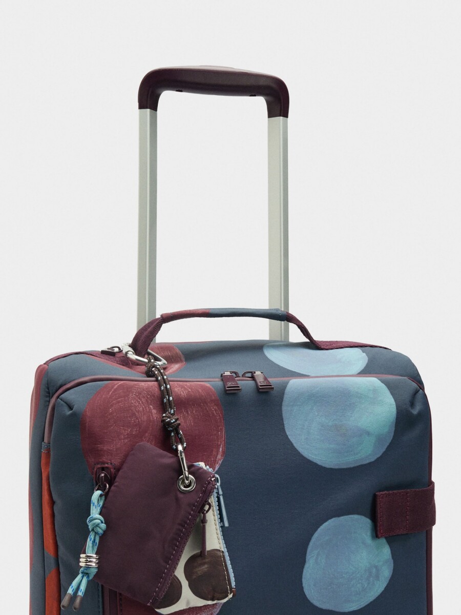 Maleta De Viaje Estampada De Nylon multicolor