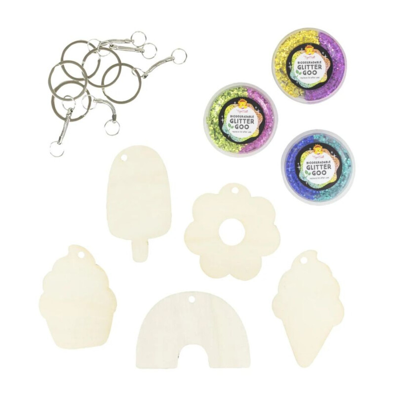 Glitter Goo- Crea llaveros Glitter Goo- Crea Llaveros