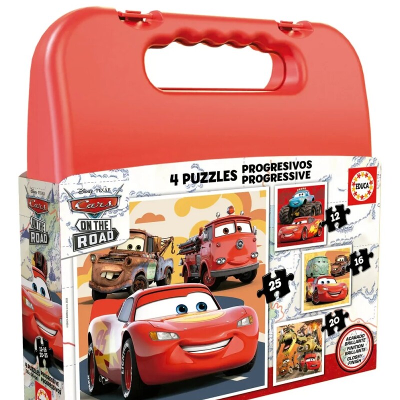 Puzzle Valija Cars 4 En 1 Educa Puzzle Valija Cars 4 En 1 Educa