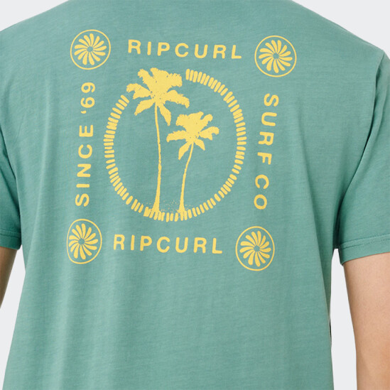 Remera Rip Curl Mod Cali Two Palms Verde