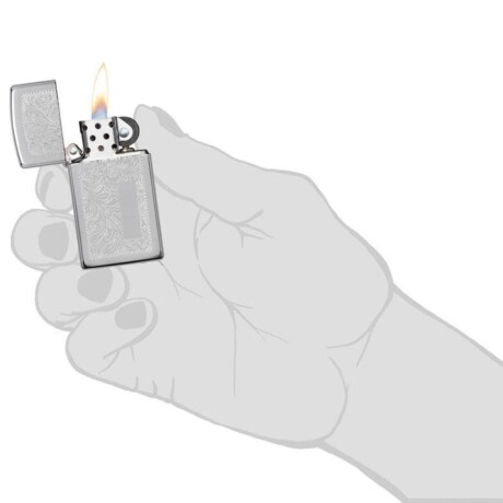 Encendedor Zippo Slim Chrome Venetian - 1652 Encendedor Zippo Slim Chrome Venetian - 1652