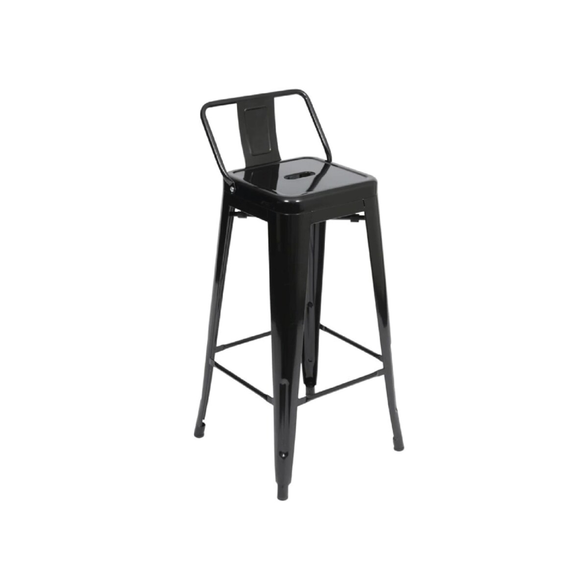 TABURETE TOLIX METAL CON RESPALDO 