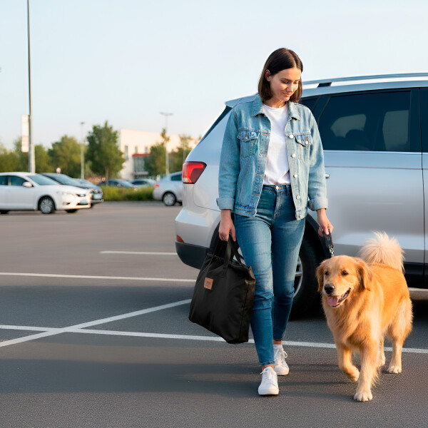 Cubre Asiento Auto Funda Protector Mascota Impermeable TEMO Color Negro 1