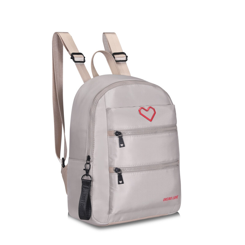 Mochila Las Oreiro Love Beige