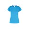 Camiseta jaspe a la base dama Turquesa jaspe