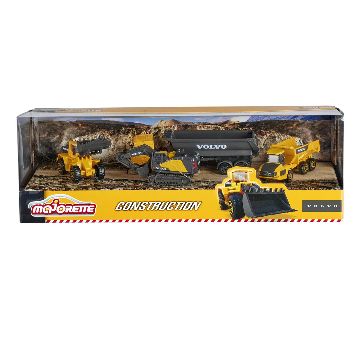 Autos Construcción Volvo Pack 4 Autos Majorette 