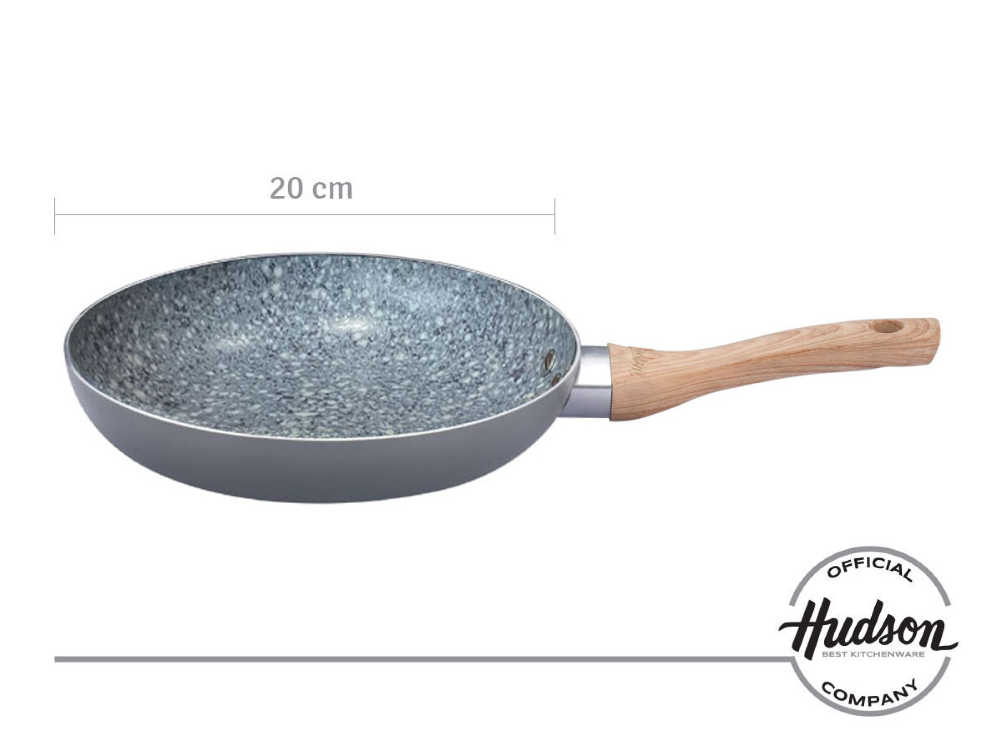 Sartén Cerámica Antiadherente 20 Cm Granito — Hudson Cocina