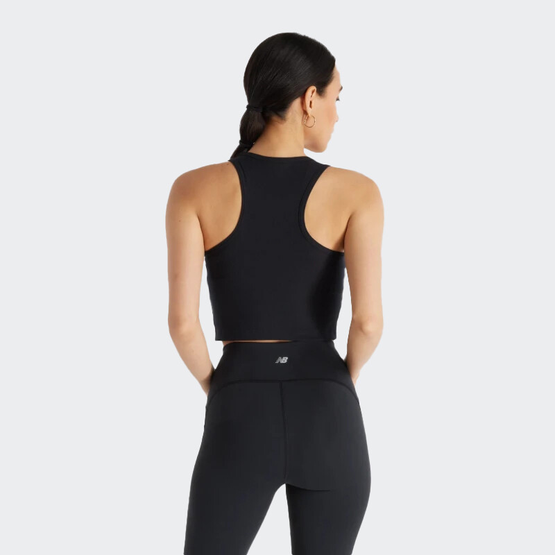 Musculosa New Balance Micro-Rib Negro