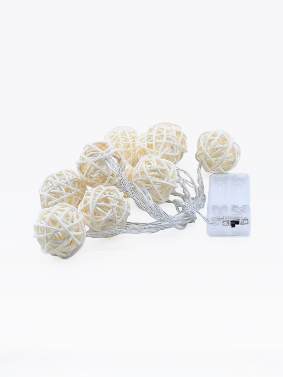 GUIA RATÁN 10 LUCES 2 MT - BLANCO 