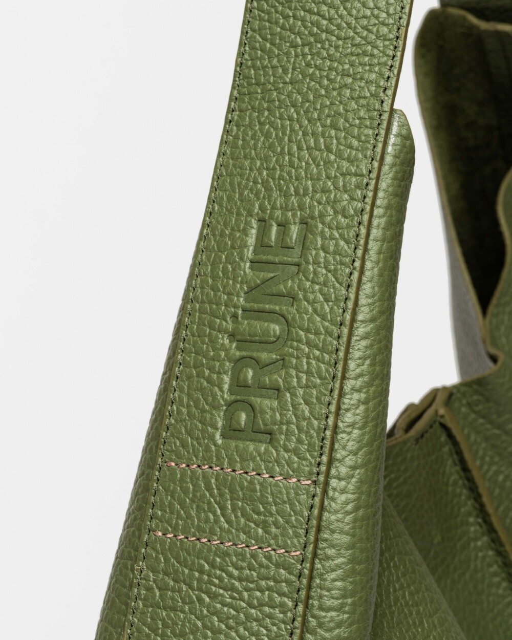 Bolso Tanner en cuero graneado Verde