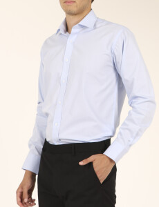 011683 CAMISA VESTIR HARRINGTON LABEL Celeste Medio