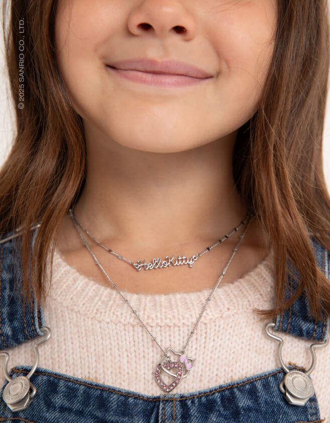 Collares Infantiles Licencias Collar Infantil "hello Kitty" - Plateado
