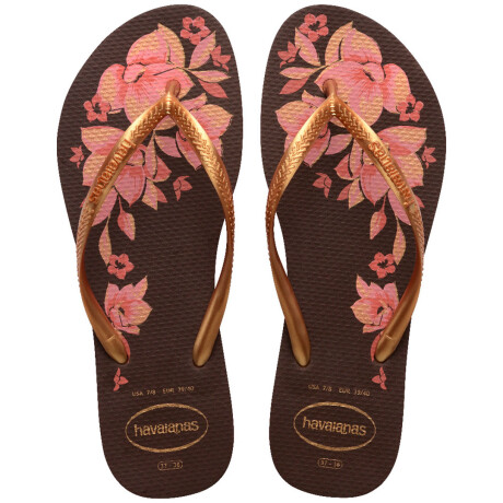 Sandalias de Mujer Havaianas Slim Organic Marrón Café
