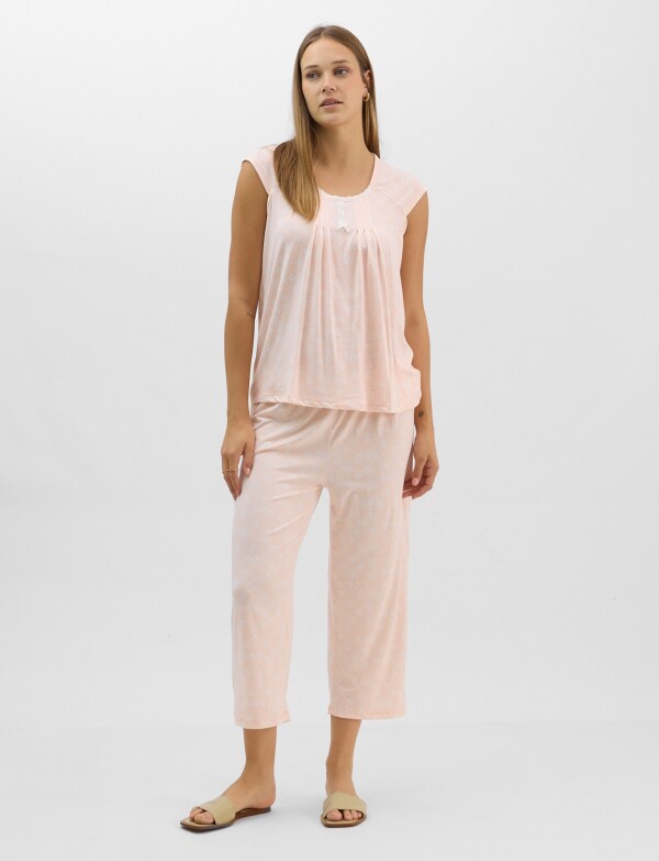 Pijama Con Capri ROSA