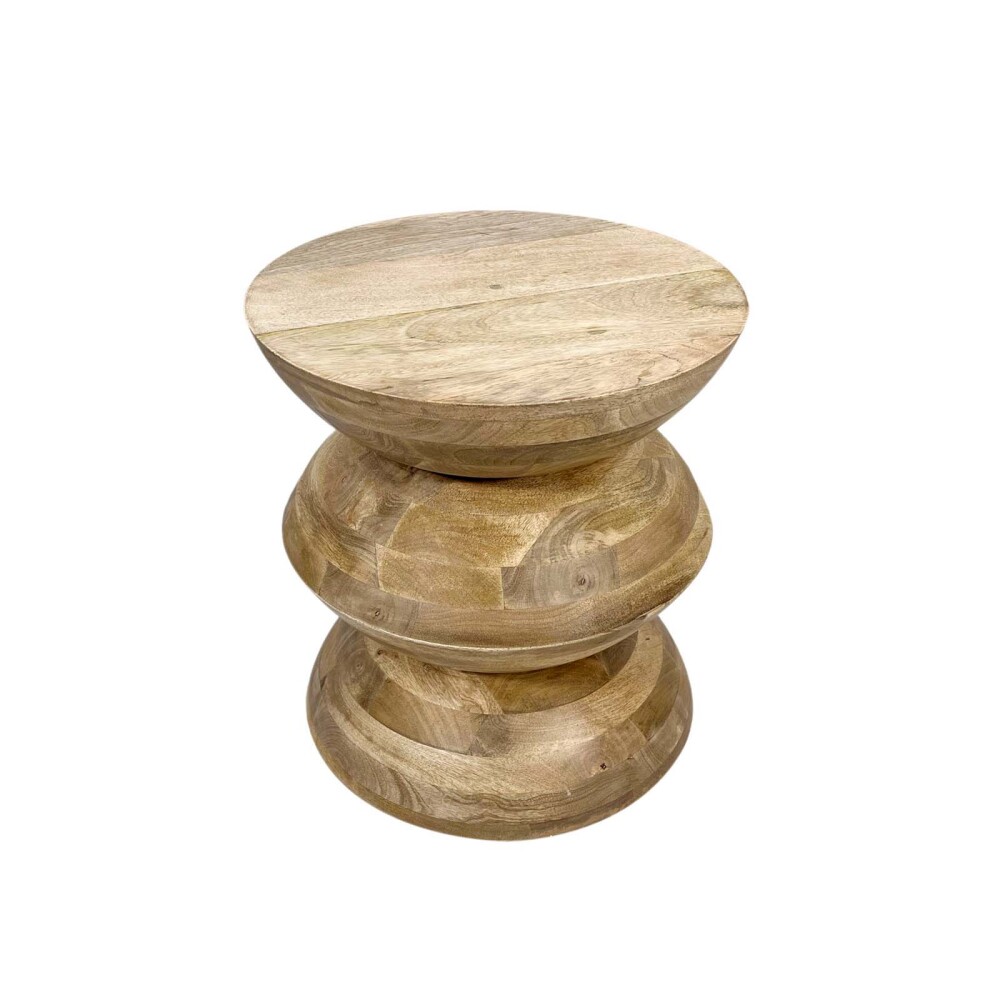 MESA LATERAL MADERA-DE-MANGO NATURAL-BEIGE IBIZA NATURAL