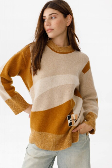 Sweater Delaunay Beige/Camel