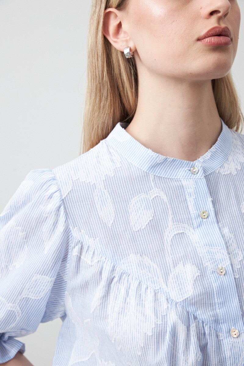 CAMISA TRAZO Celeste