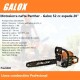 GALOX MOTOSIERRA PROFESIONAL PANTHER MOTOR 52CC 3HP ESPADA 20¨ PULGADAS Galox Motosierra Profesional Panther Motor 52cc 3hp Espada 20¨ Pulgadas