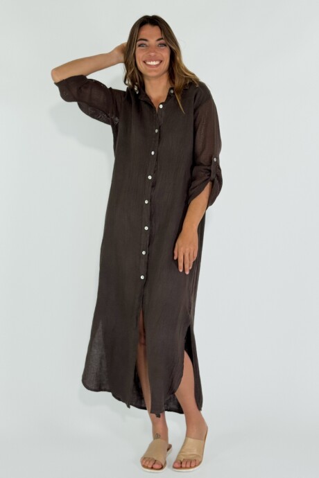 VESTIDO VENETO Chocolate