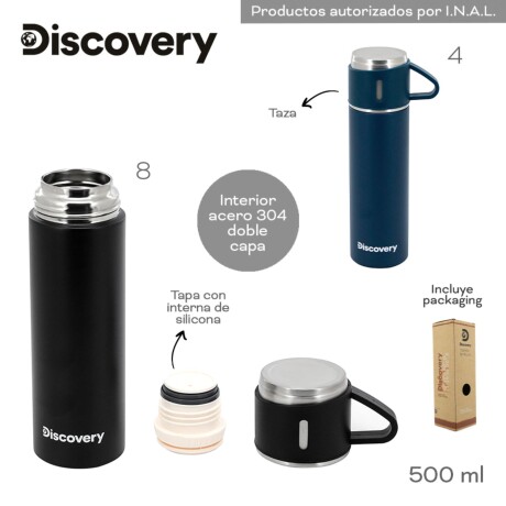 Termo Discovery de 500ml con Tapa Azul