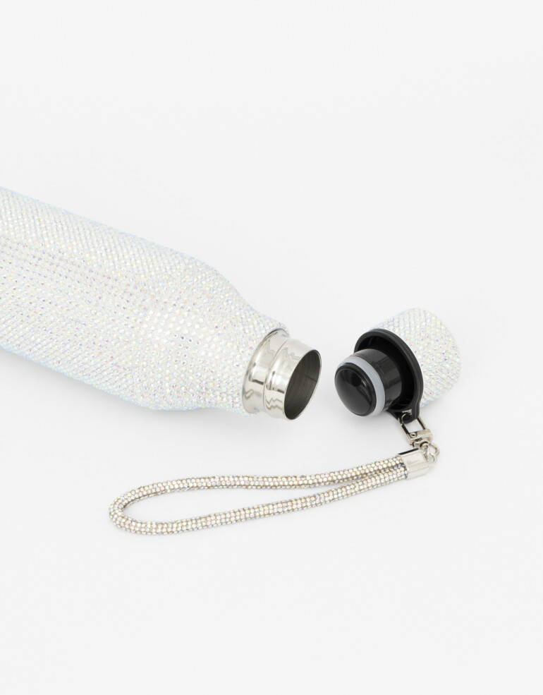 Artículos cocina Botellas Botella Metálica Con Strass - Cristal