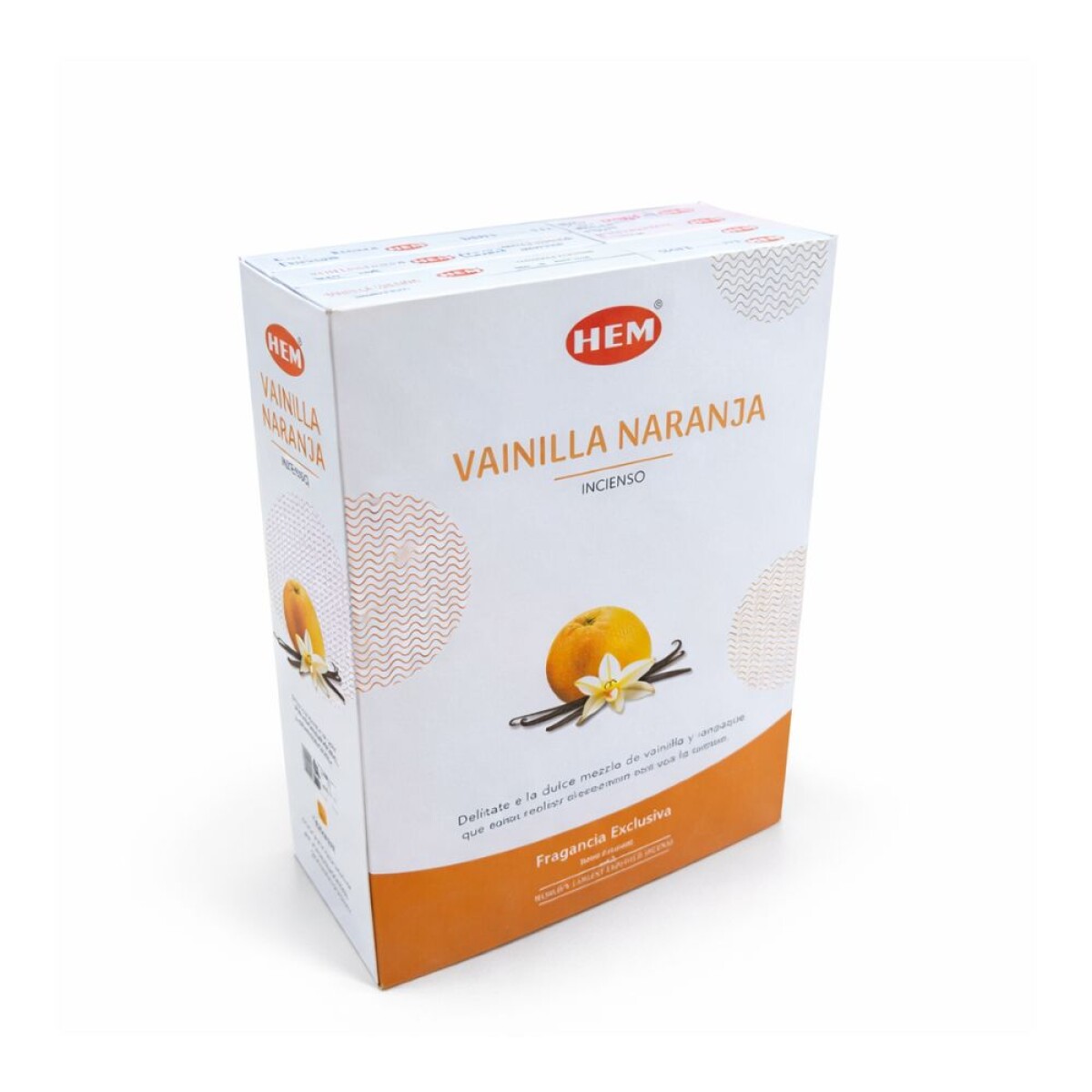 INCIENSO HEM PREMIUM 25GR - CAJA X12 - Vainilla/naranja 