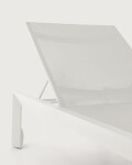Tumbona Canutells de aluminio con acabado gris oscuro gris claro