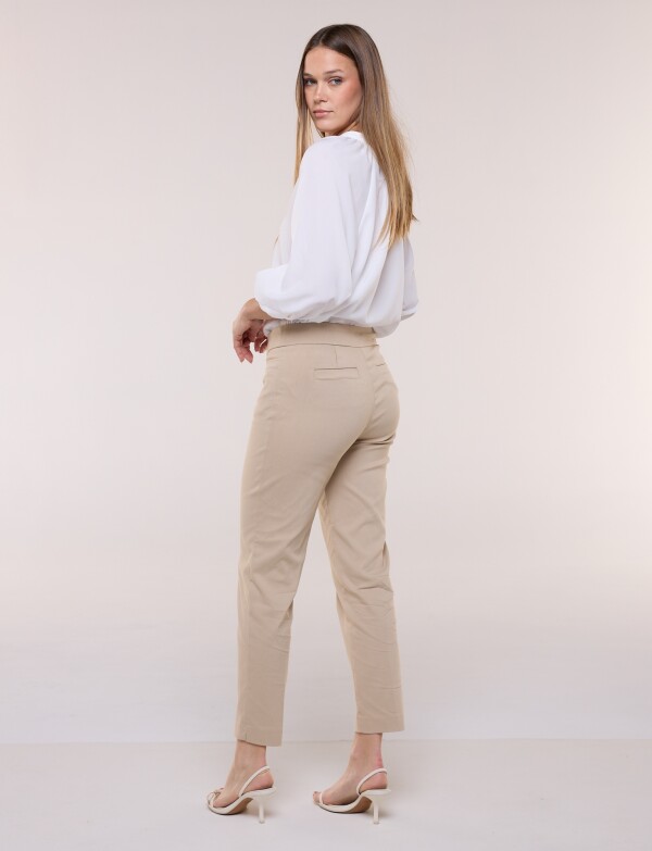 Pantalón Slim Pull On BEIGE