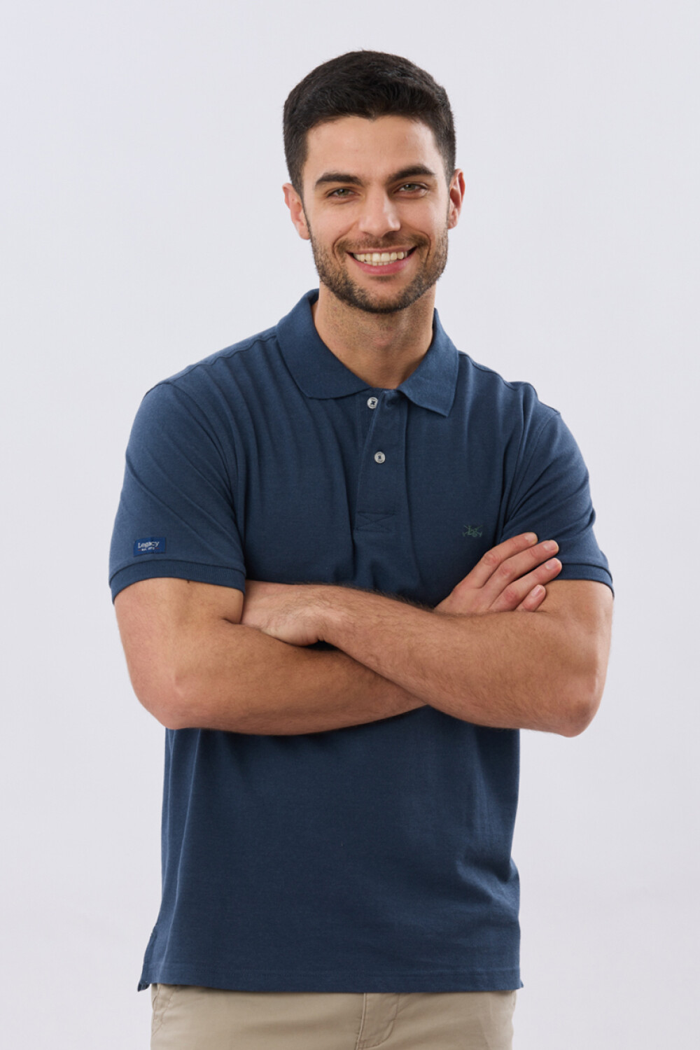 REMERA POLO LISA PIQUÉ Denim