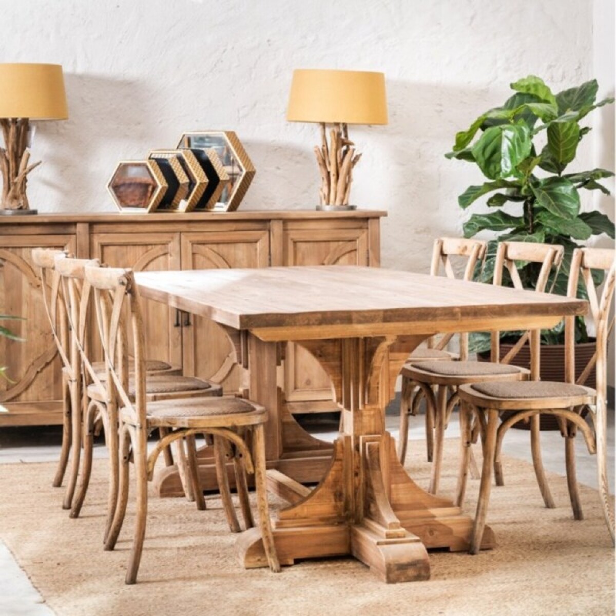Mesa De Comedor Nantes 220 Cm 