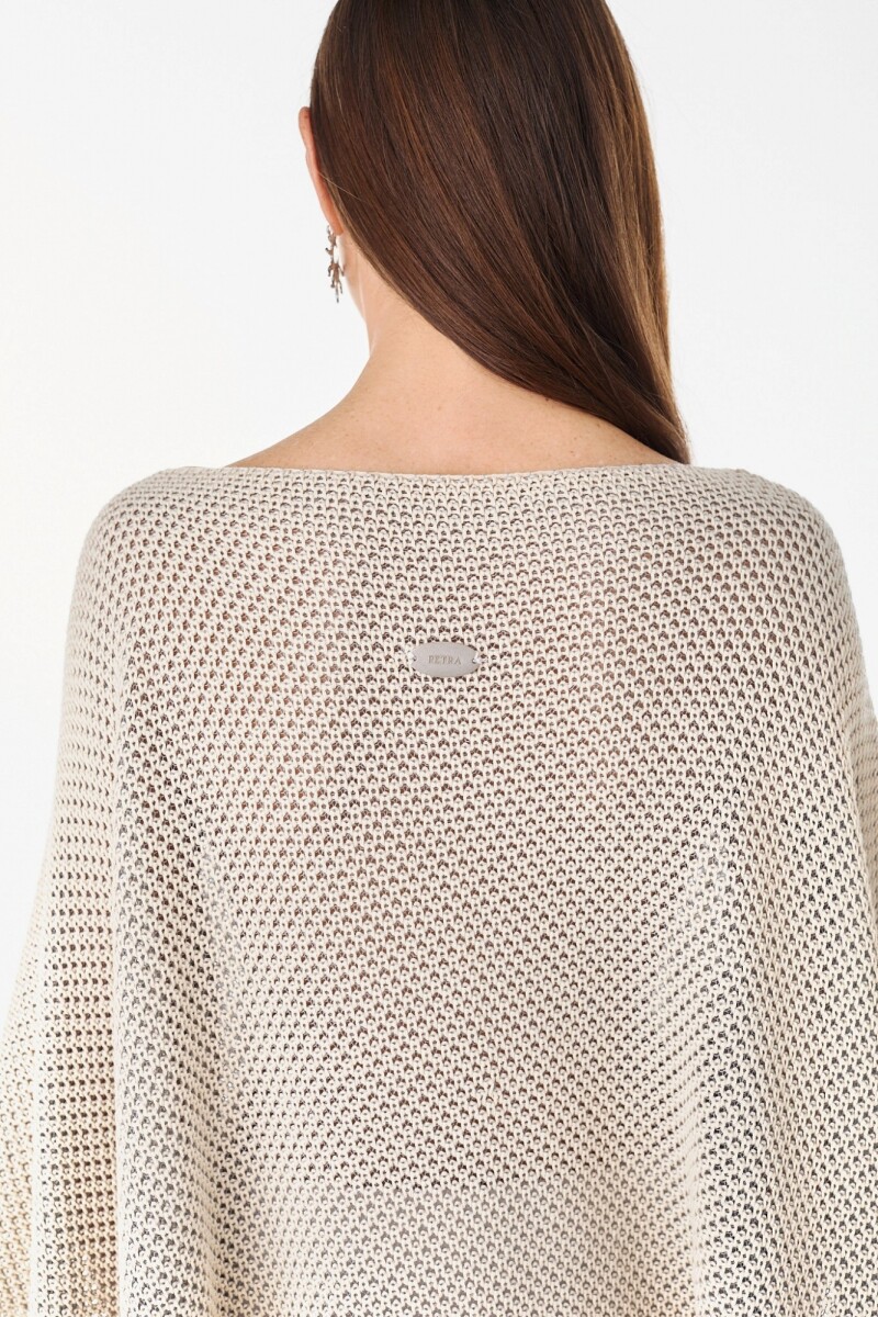 Blusa Nube Crudo/Plateado