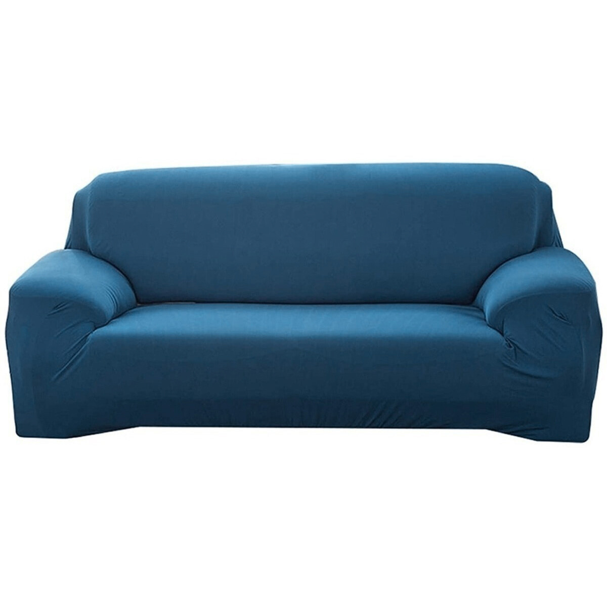Funda Protector Sillón Sofá 2 Cuerpos Ajustable Elastizada - Color Variante Azul Claro 