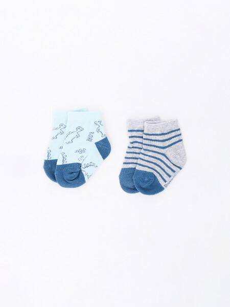 MEDIAS DE BEBE PACK X2 ESTAMPADO 2