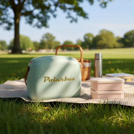 Conservadora Lunchera Térmica Pop 6L Polarbox c/2 Tuppers Matcha Gold