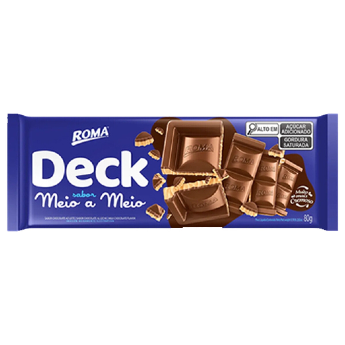 Chocolate DECK ROMA Tableta 80 gr - Combinado 