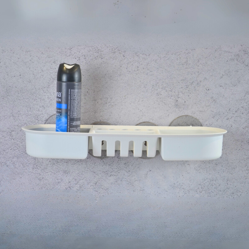 Porta shampoo con ventosa BLANCO