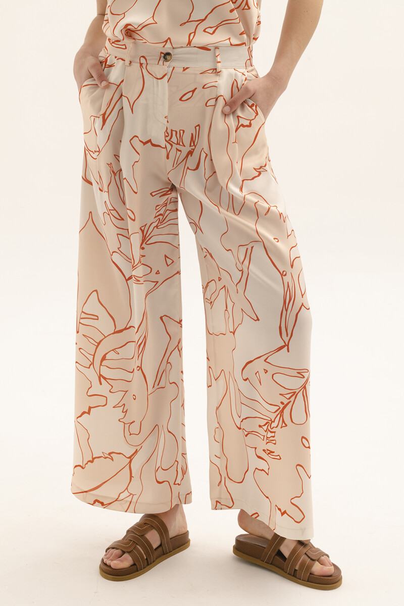 PANTALON PRINT FLOR