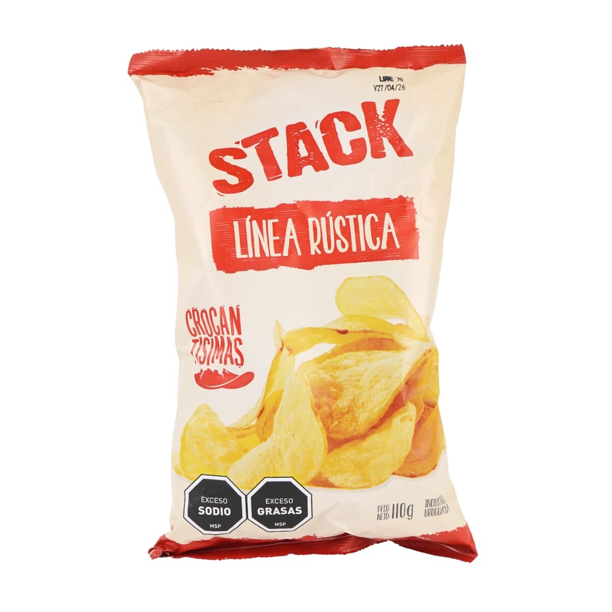 Snack Papas Stack Rusticas 110g 