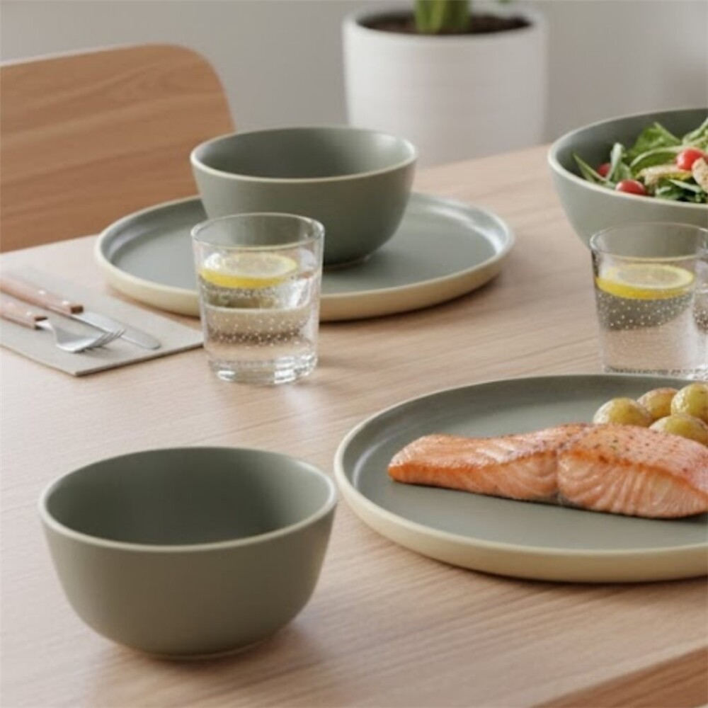 Bowl Selecta Gris Ala Recta 17 x 6,5 cm BOWL D17X6,5CM ALA RECTA GRIS