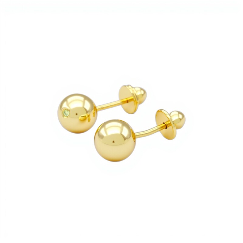 Abridores Bolita-Oro 18k-Sin piedra-AB9516 sinpiedra