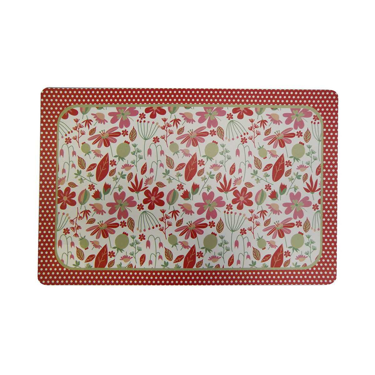 Individual Rectangular Varios Diseños 47 x 27 cm - BCO C/HOJAS 