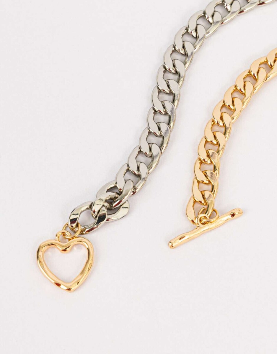 Choker De Metal - Combinacion Bicolor 