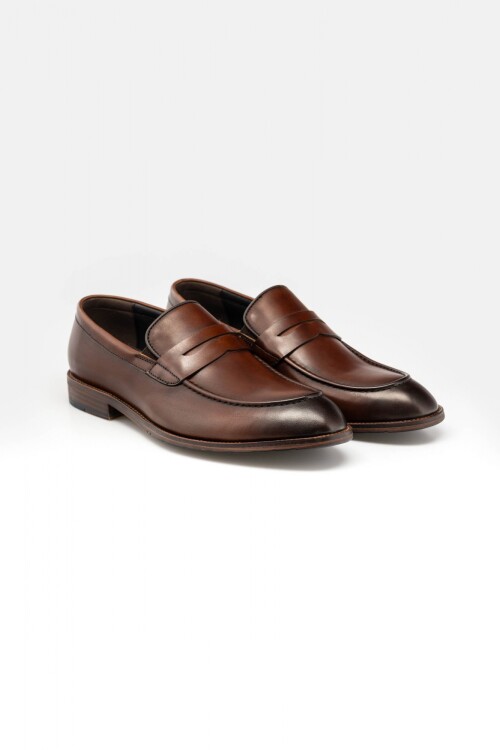 Mocasin Cuero Marron